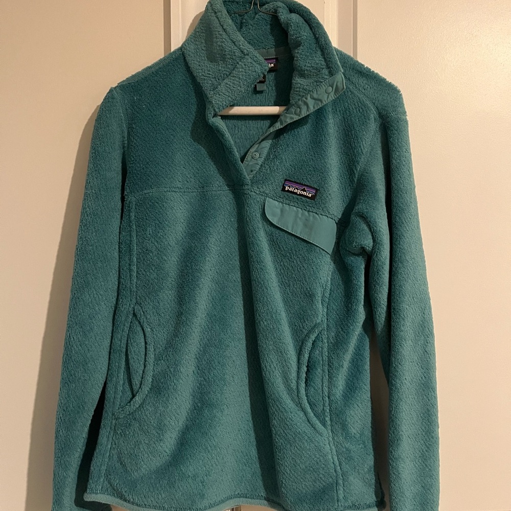Patagonia Teal Fleece Pullover